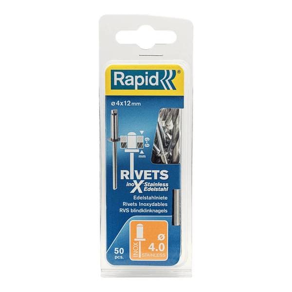 POPNAGLE RF STÅL 4X12MM 50STK