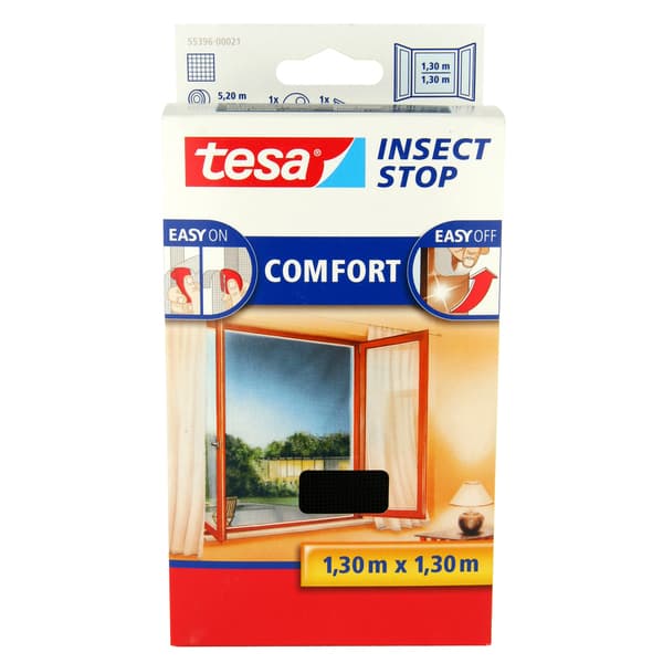 INSEKTSNETT VINDU 1,3MX1,3M SORT
