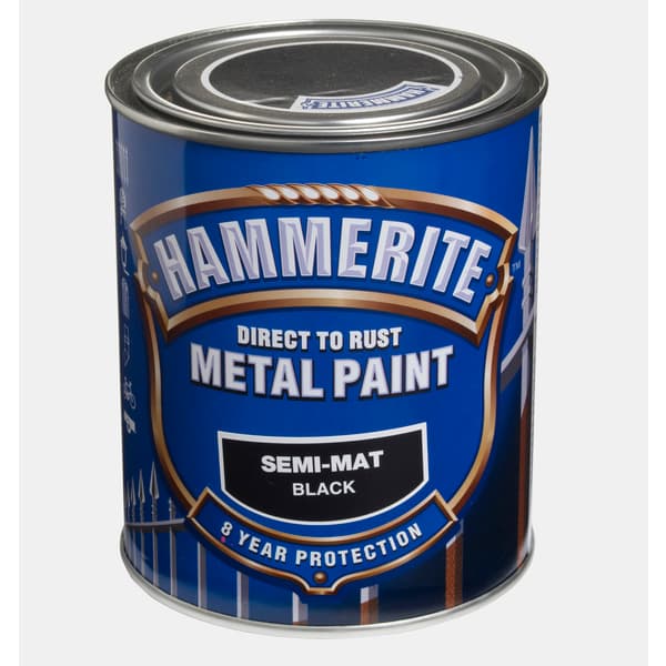 HAMMERITE SEMI-MAT SVART 0,75L