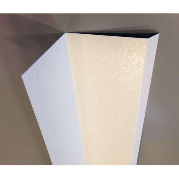 VEGG-TAK BESLAG 120-100MM HVIT 2M