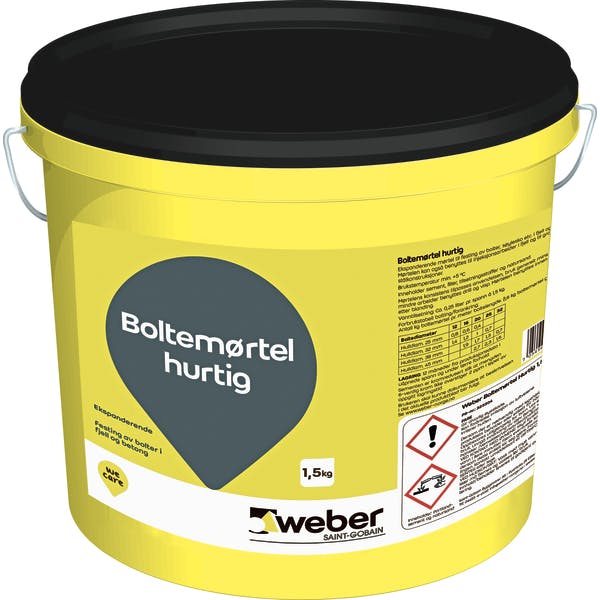 WEBER BOLTEMØRTEL HURTIG 1,5KG