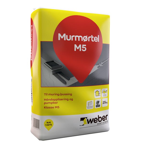 WEBER MURMØRTEL M5 25KG S